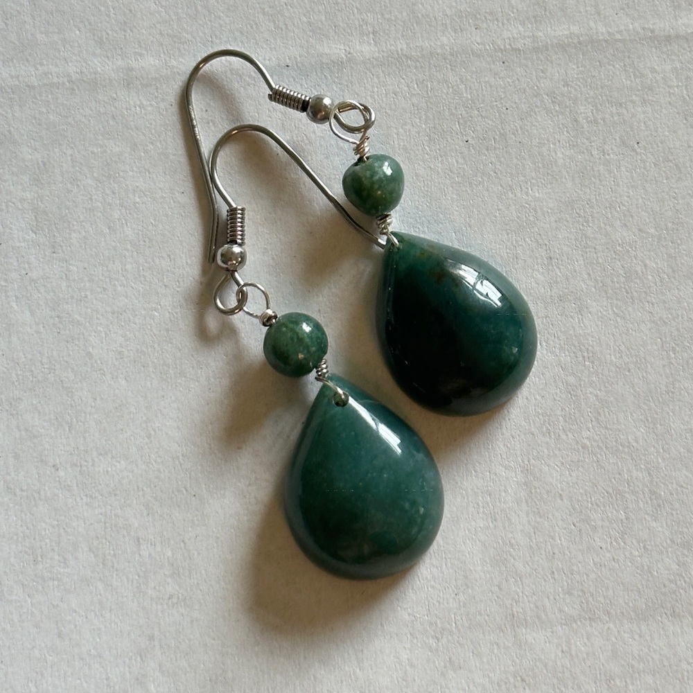 NWT Genuine Indian Agate Earrings
